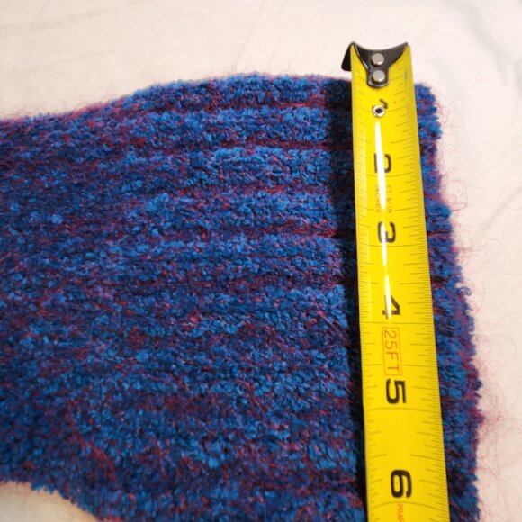 Womens Pow Wow Sweater Size Large L Full Front Zip Blue Bell Long Sleeve Unique - Picture 7 of 12